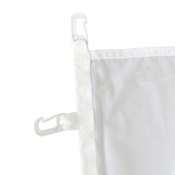 Flag med hvide karabinhager